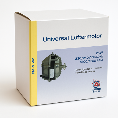 Lüftermotor 230V / 25W / 1300 rpm/1550 rpm