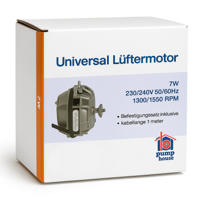Lüftermotor 230V / 7W / 1300 rpm/1550 rpm
