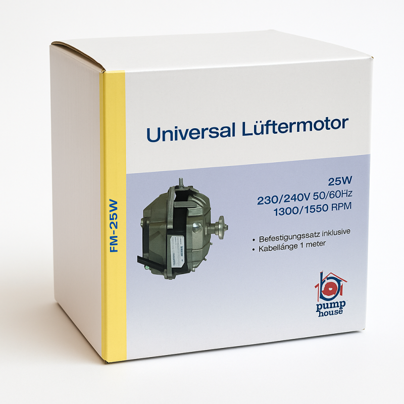 Lüftermotor 230V / 25W / 1300 rpm/1550 rpm