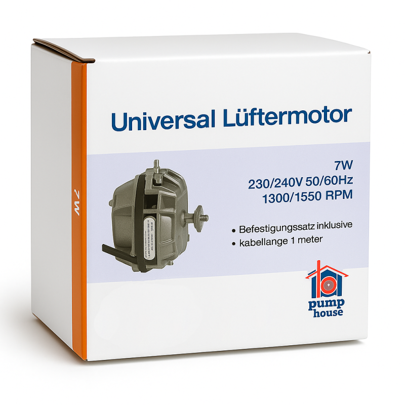 Lüftermotor 230V / 7W / 1300 rpm/1550 rpm